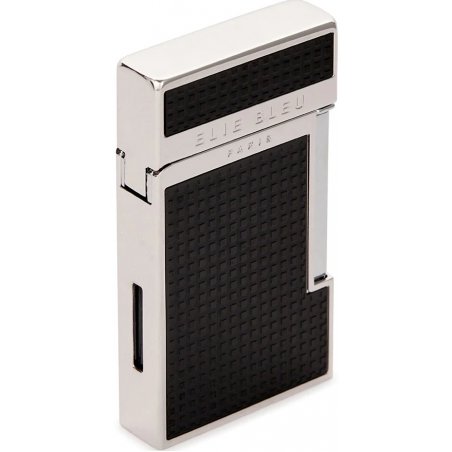 Bricheta Elie Bleu Cigar Jet Flame Black Matte Grid With Cover EBJ1431