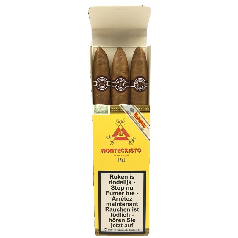 Trabucuri cubaneze Montecristo Nr 2 pachet tigari de foi cubaneze pret