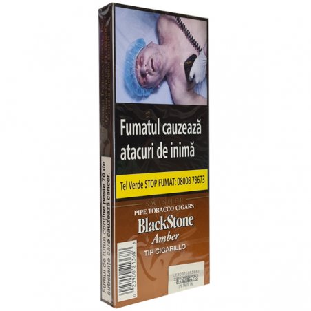 Tigari de foi aromate BlackStone Tip Cigarillos Amber Vanilie (100)