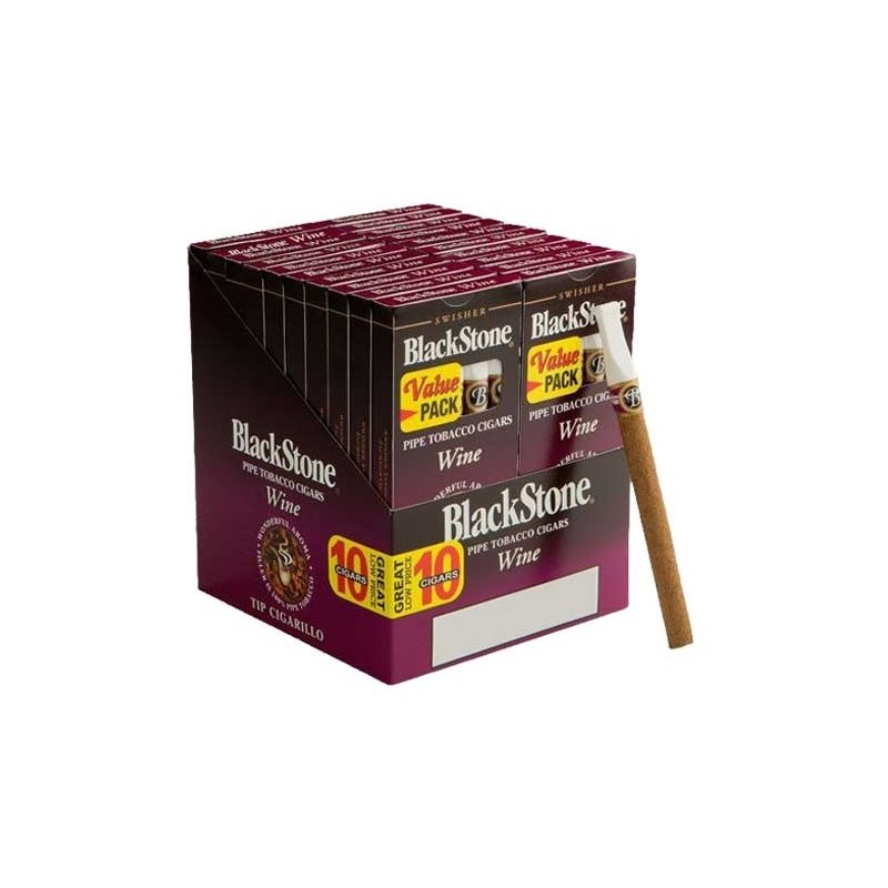 Tigari de foi cu aroma de vin BlackStone Tip Cigarillos Garnet (100)