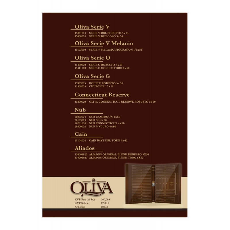 Trabucuri Oliva 2023 Advent Calendar Cigar Sampler 25