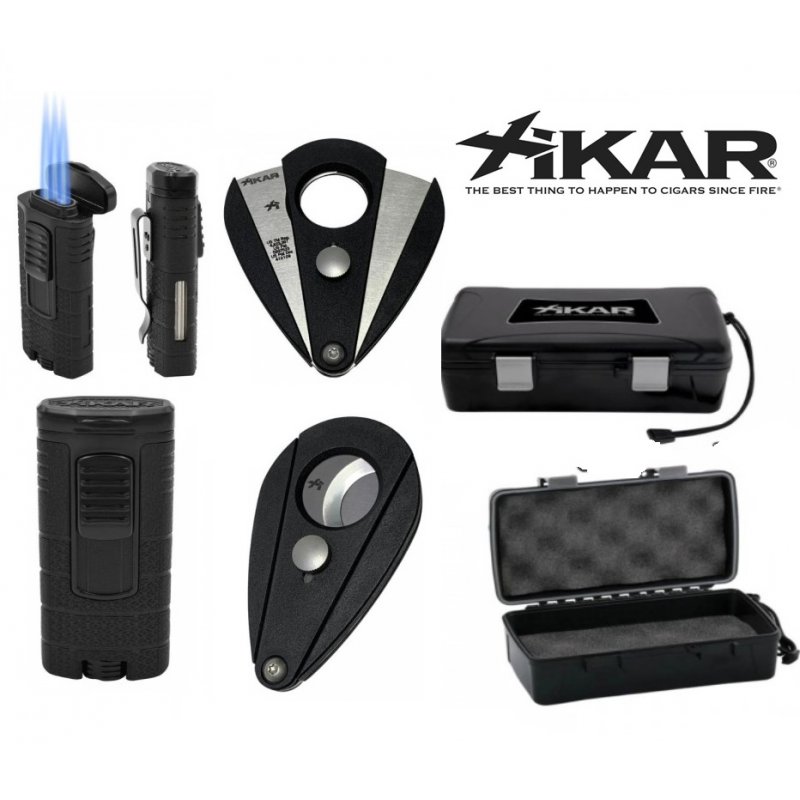 Set cadou barbati Accesorii Trabucuri Xikar Tactical Cigar Black