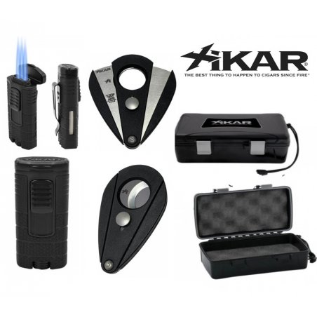 Set cadou barbati Accesorii Trabucuri Xikar Tactical Cigar Black