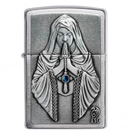 Bricheta Zippo 49756 Anne Stokes Woman with Rosary Praying