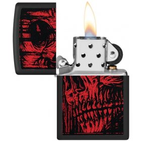 Bricheta Zippo 49775 Red Skull Design