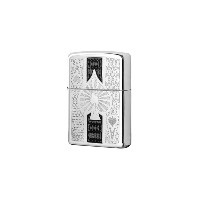 Bricheta Zippo 24196 Intricate Spade Design