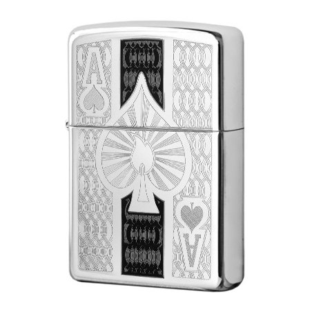 Bricheta Zippo 24196 Intricate Spade Design