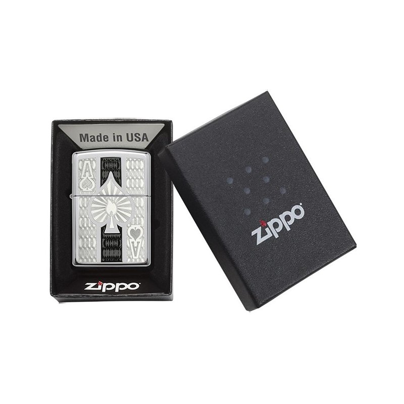 Bricheta Zippo 24196 Intricate Spade Design