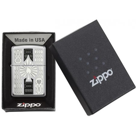 Bricheta Zippo 24196 Intricate Spade Design