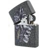 Bricheta Zippo 29863 Wolf Skull Feather Design