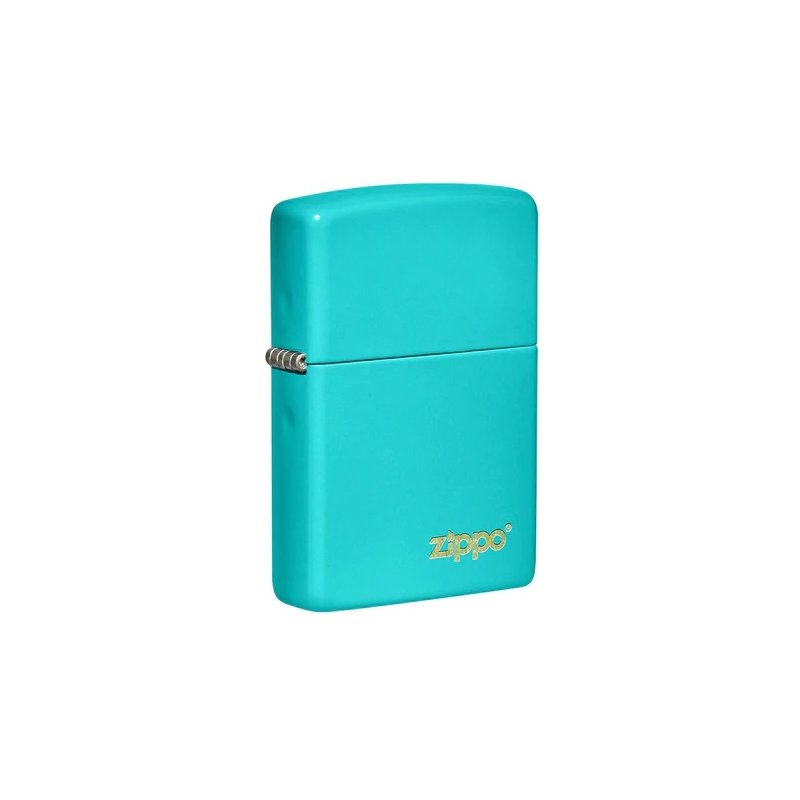 Bricheta Zippo 49454 Classic Flat Turquoise Zippo Logo