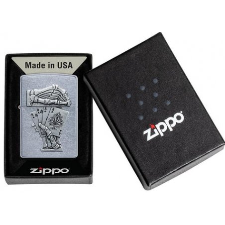 Bricheta Zippo 49536 Dead Mans Hand Emblem Design