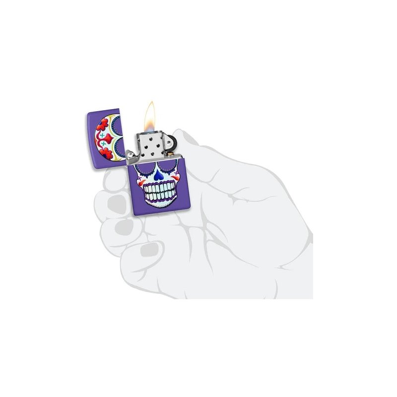 Bricheta Zippo 49859 Sugar Skull Design
