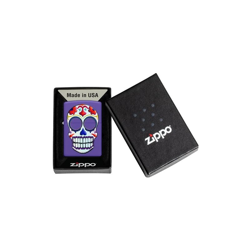 Bricheta Zippo 49859 Sugar Skull Design
