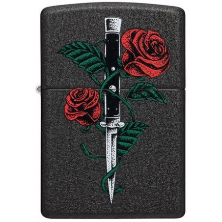 Bricheta Zippo 49778 Rose Dagger Tattoo