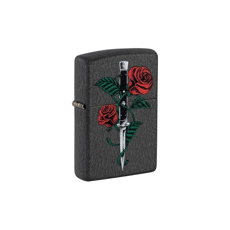 Bricheta Zippo 49778 Rose Dagger Tattoo
