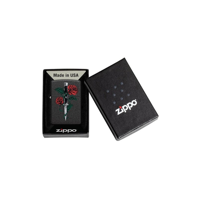 Bricheta Zippo 49778 Rose Dagger Tattoo