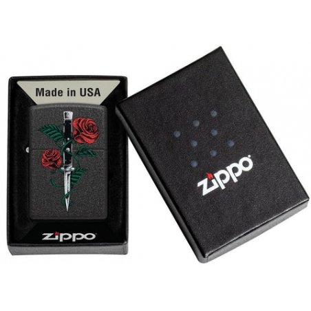 Bricheta Zippo 49778 Rose Dagger Tattoo