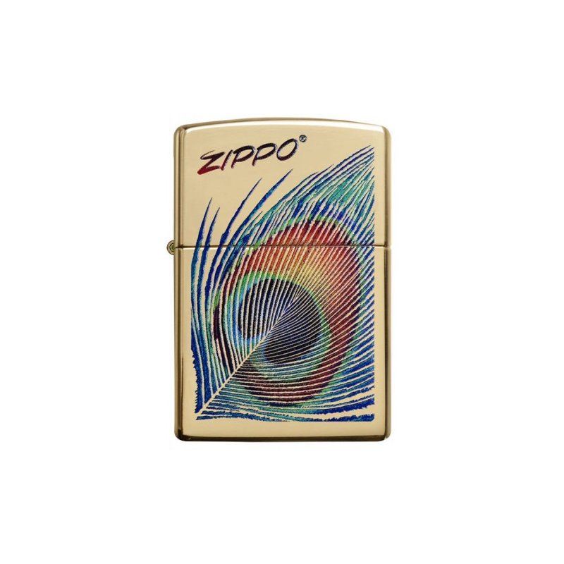 Bricheta Zippo CI407109 Peacock Feather