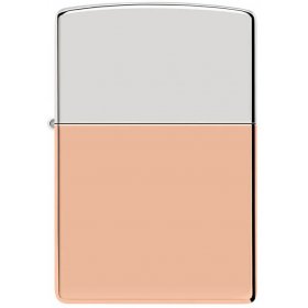 Bricheta Zippo 48694 Bimetal Case Lighter - Sterling Silver Lid
