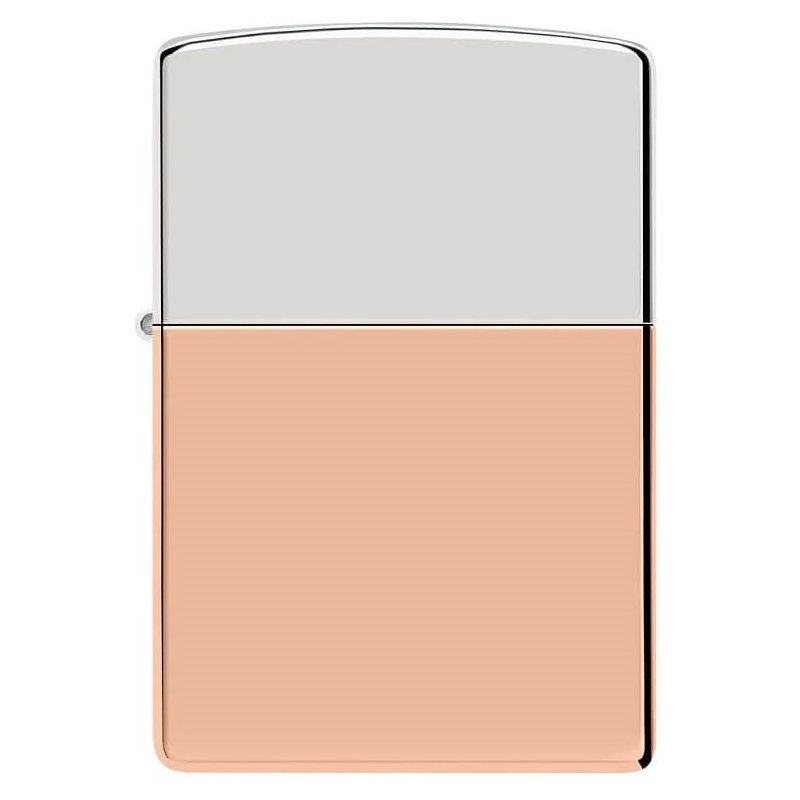 Bricheta Zippo 48694 Bimetal Case Lighter - Sterling Silver Lid