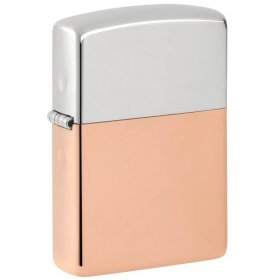 Bricheta Zippo 48694 Bimetal Case Lighter - Sterling Silver Lid
