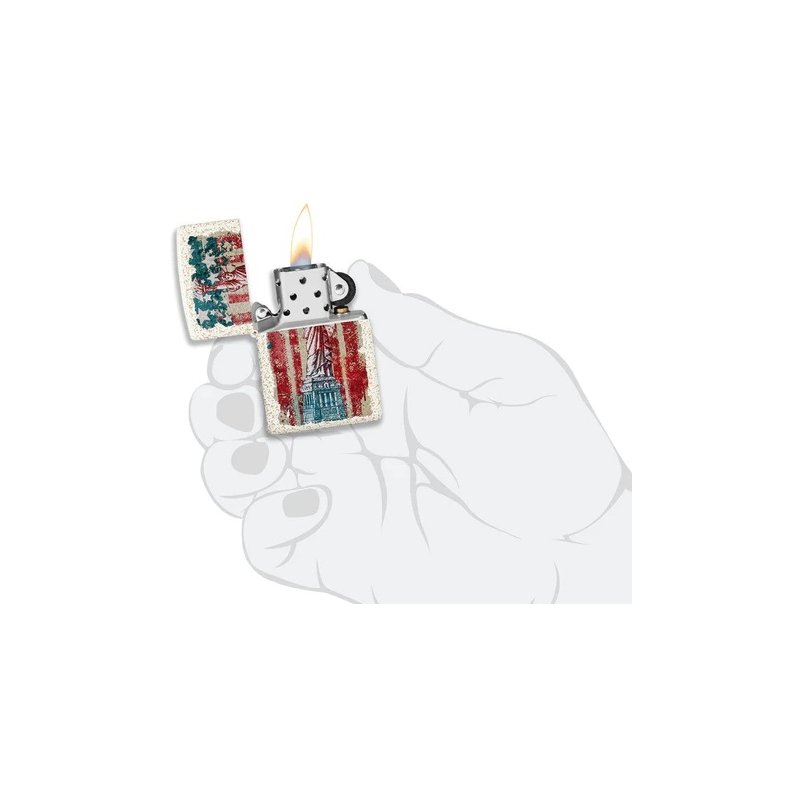 Bricheta Zippo 49782 Statue of Liberty Design