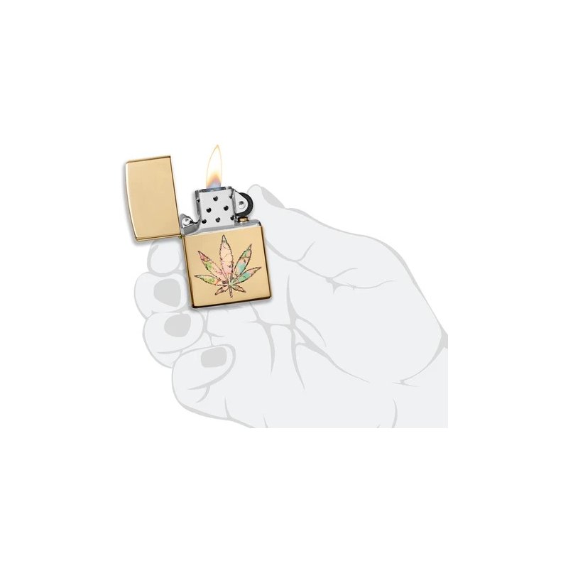 Bricheta Zippo 49240 Pot Leaf Fusion