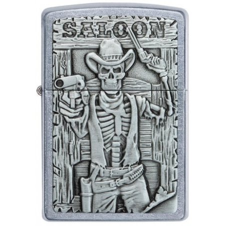 Bricheta Zippo 49298 Saloon Skull Emblem