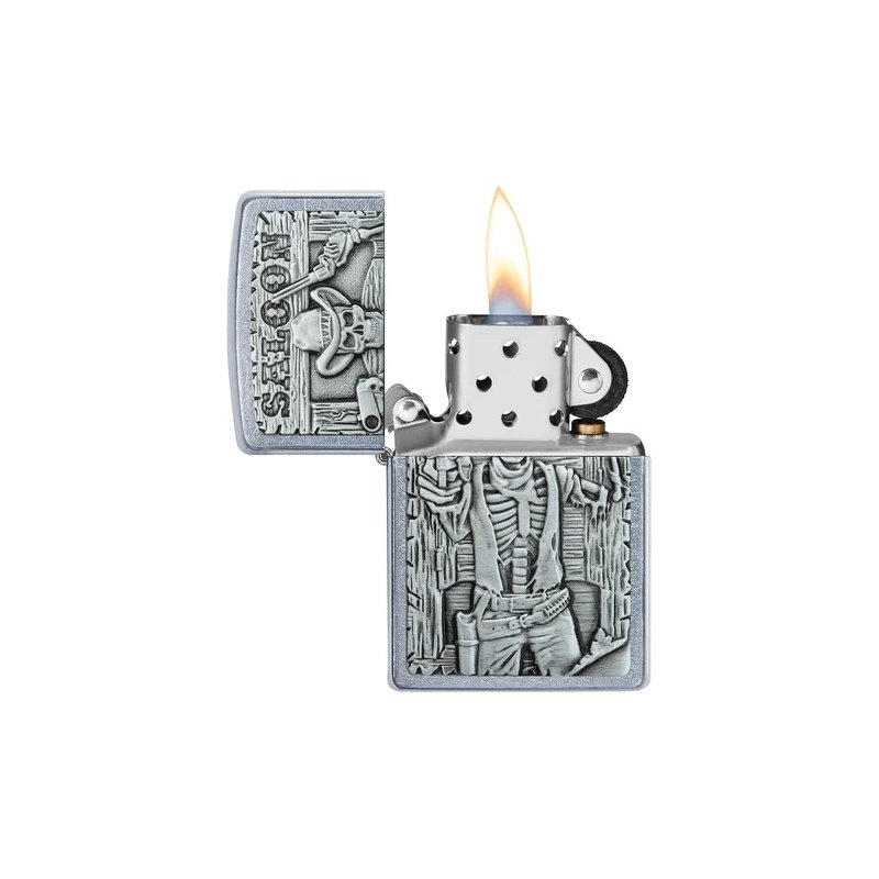 Bricheta Zippo 49298 Saloon Skull Emblem