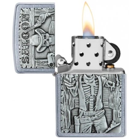 Bricheta Zippo 49298 Saloon Skull Emblem