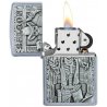 Bricheta Zippo 49298 Saloon Skull Emblem