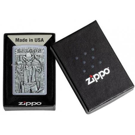 Bricheta Zippo 49298 Saloon Skull Emblem