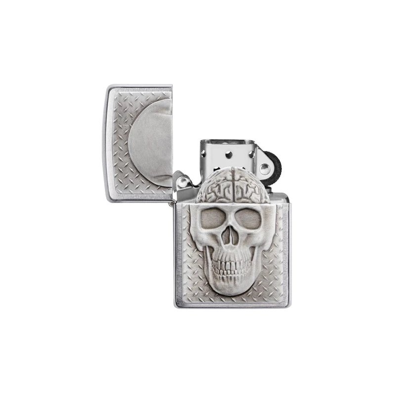 Bricheta Zippo 29818 Skull with Brain Surprise
