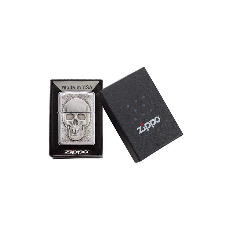 Bricheta Zippo 29818 Skull with Brain Surprise