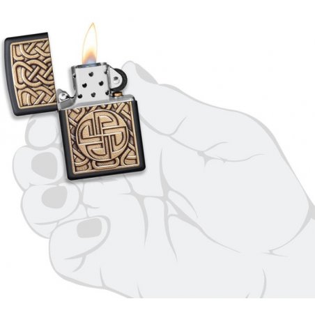 Bricheta Zippo 49538 Norse Antique Brass Emblem
