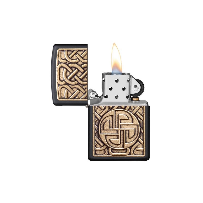 Bricheta Zippo 49538 Norse Antique Brass Emblem
