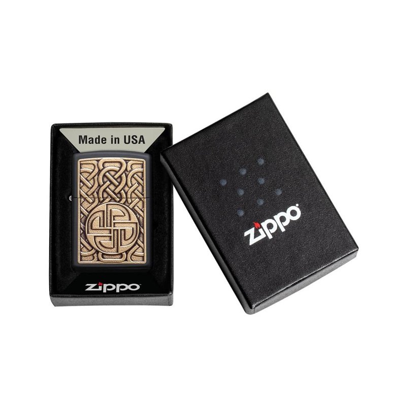 Bricheta Zippo 49538 Norse Antique Brass Emblem