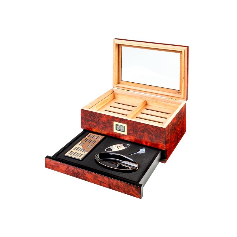 Set Humidor Trabucuri Angelo Brown 920062
