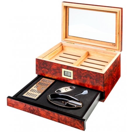 Set Humidor Trabucuri Angelo Brown 920062