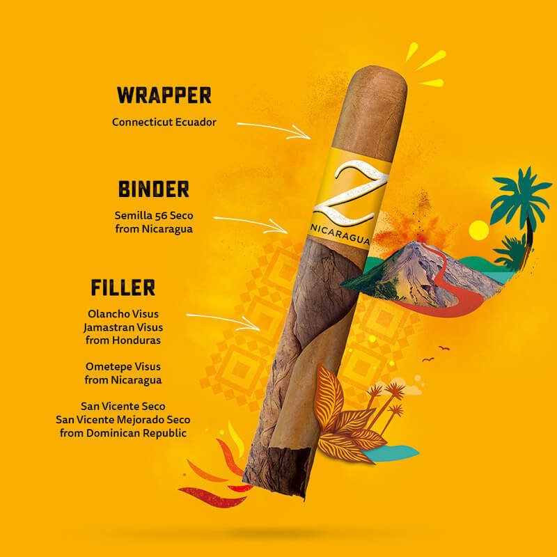 Trabucuri Zino Nicaragua Robusto Fresh 20 si Umidor Cadou