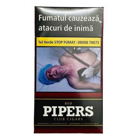 Tigari de foi Pipers Red Club 100 fumez tigari cu arome