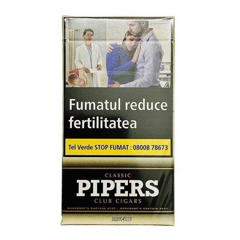 Oferta pret redus Tigari de foi Pipers Club Classic (100)