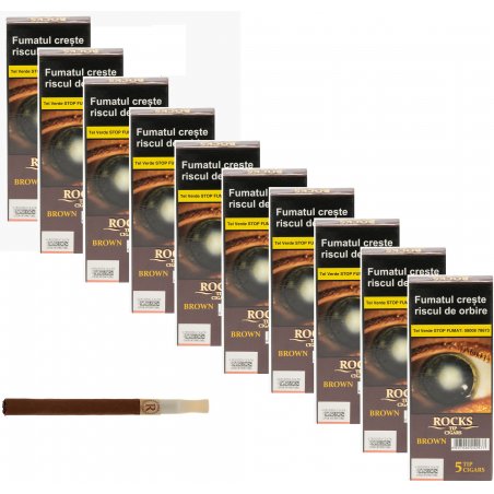 Tigari de foi Rocks Tip Brown Chocolate 50