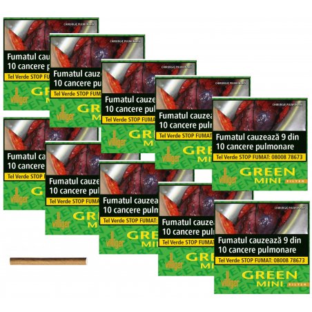 Tigari de foi Villiger Green Mini Filter (100) Reduceri