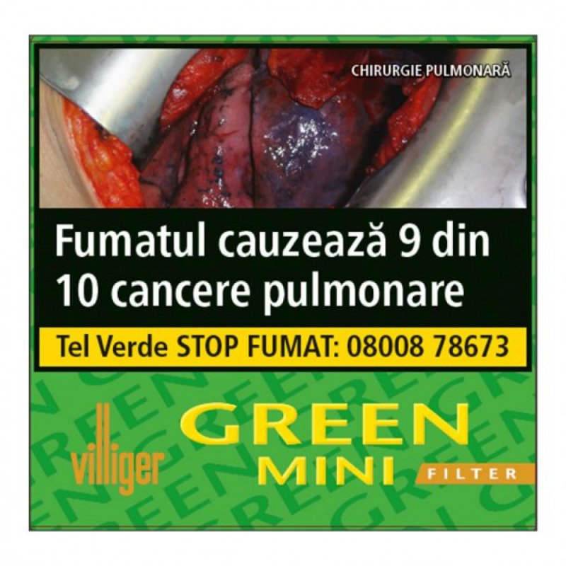 Tigari de foi Villiger Green Mini Filter (100) Reduceri