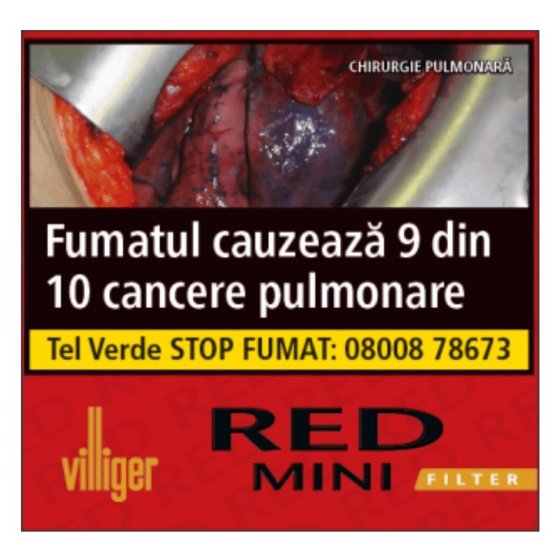 Tigari de foi aromate Villiger Red Mini Filter Vanilie (100)