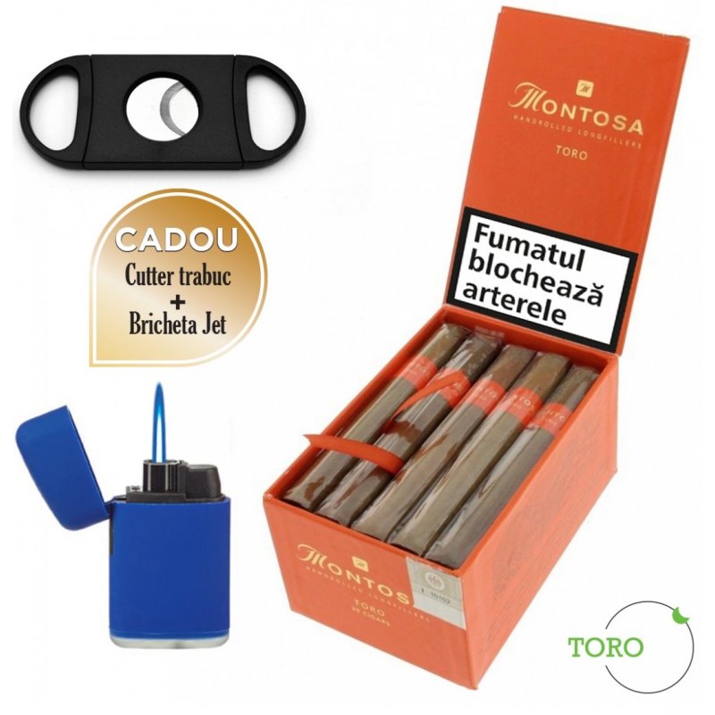 Trabucuri Montosa Toro (20) Cadou Bricheta si cutit trabucuri