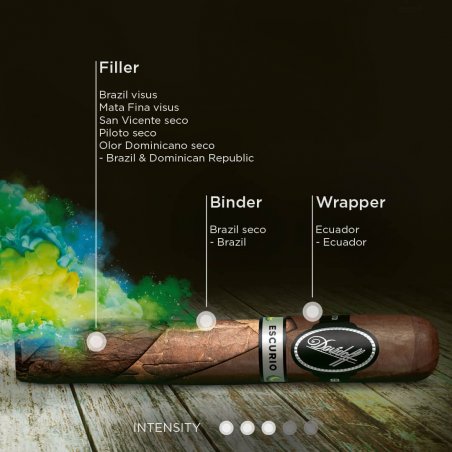 Trabucuri la reducere Davidoff Escurio Robusto Tubos 20
