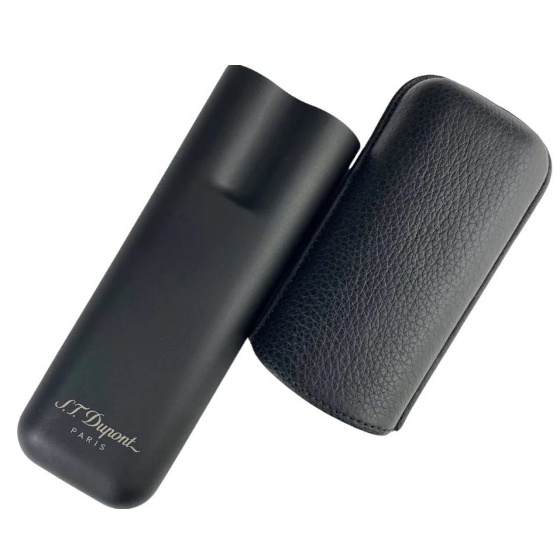 Etui 2 trabucuri S.T. Dupont Black Matte Grey 183240